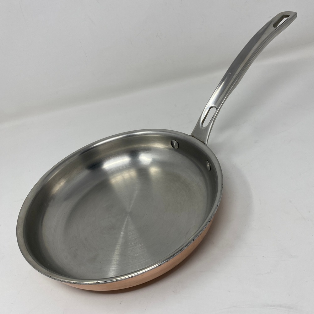 Viking 8" / 20.3cm Frying Pan Copper w/Alloy Core 3-Ply Stainless Interior 18/8